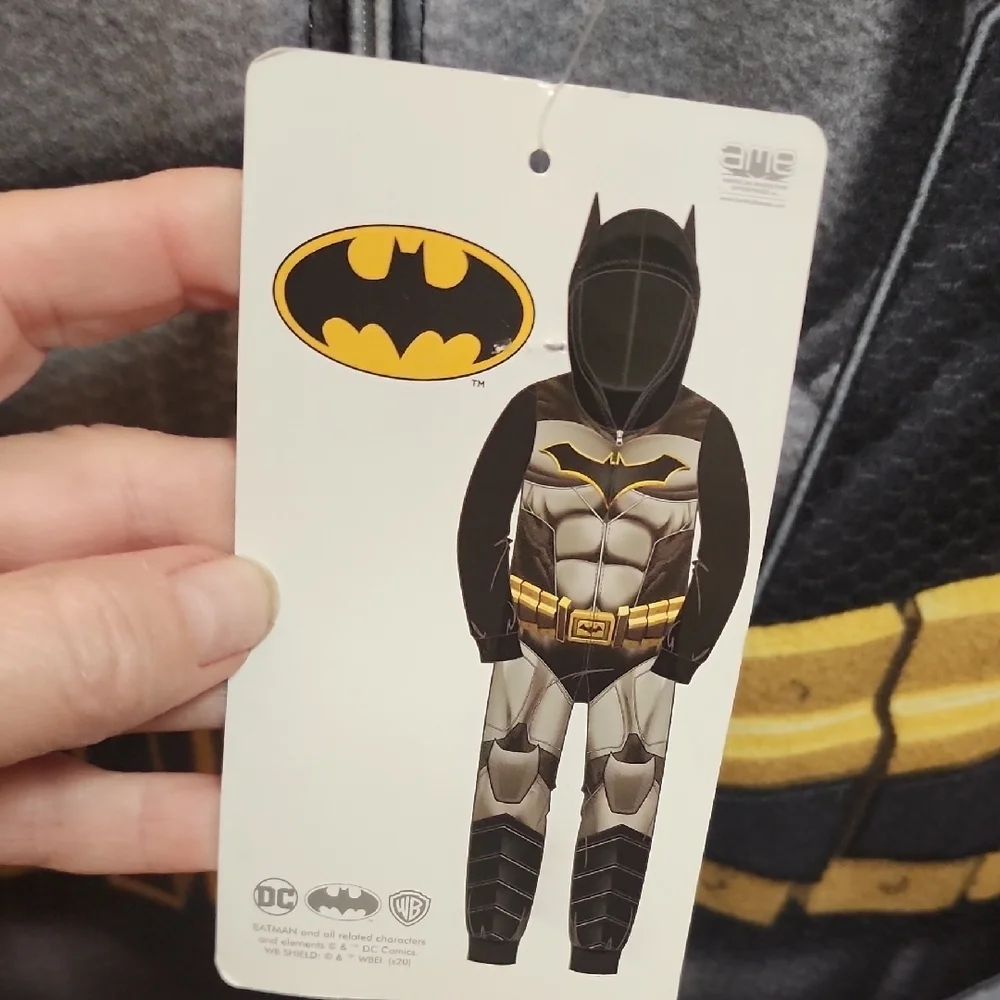 DC Comics Black and Gray Batman Kids Costume
